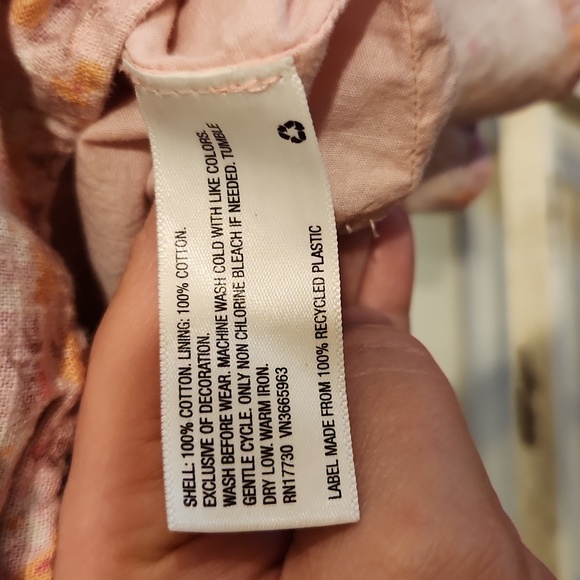 Cat & Jack Pink Floral Dress 18 months - Picture 4 of 5